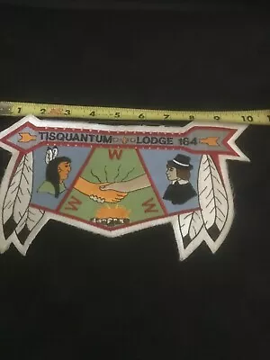 Tisquantum Lodge #164 Back Patch White Border • $21.65