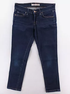 J Brand Pants Womens Sz 25 910 Cropped Skinny Jeans Comfort Stretch Dark Wash • $14.99