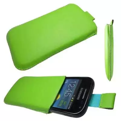 Caseroxx Slide-Pouch For Samsung S6102 Galaxy Y Duos In Green Made Of Faux Leath • $12.56