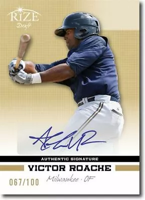 VICTOR ROACHE 2012 Rize Rookie Autograph GOLD Auto RC #/100 • $9.99
