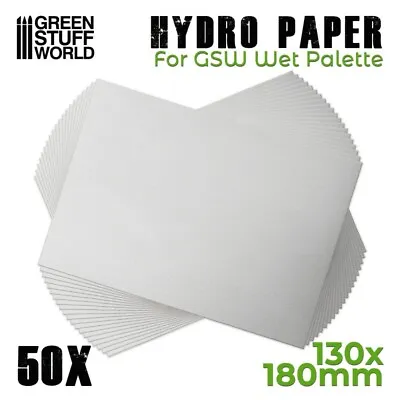 Hydro Paper X50 - Painting Tools Airbrush Brush Colours Modelling Warhammer • £3.30