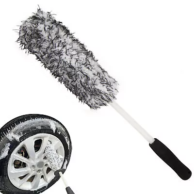 Car Wheel Cleaning Brush Washing Clean Tool Tire Alloy Soft Bristle Cleaner Kit • $14.81