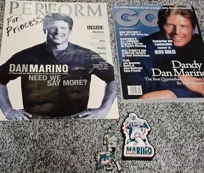 Dan Marino Fan Lot - Vintage Key Chain & Magnet GQ Magazine Etc. • $12.95