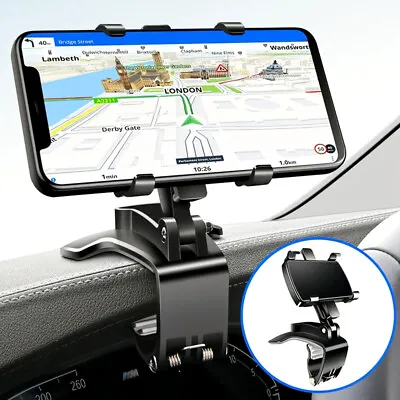 360°-Clamp Dashboard Mobile In-Car Phone Holder Mount Stand Cradle GPS Universal • £5.99