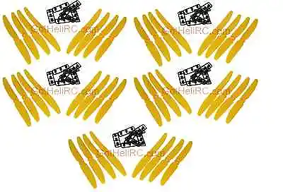 GemFan 5030 5x3 YELLOW MultiRotor Propeller CW CCW (TOTAL 40PCS) FREE SHIPPING • $6.99