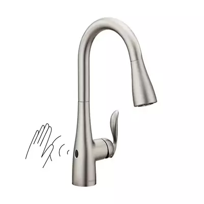 Moen Arbor Touchless Single Handle Pull Down Sprayer Faucet W/ MotionSense Wave • $169.99