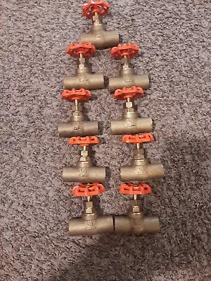 Gate Valves 3/4 × Sweat Directional.  Lot Of 9 New • $80