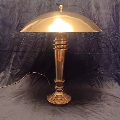 20th Century Machine Age Brass Table Lamp • $1137