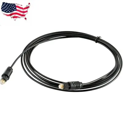 6 FT Digital Fiber Optic Audio Cable Cord Optical SPDIF TosLink For TV DVD AMP • $2.57