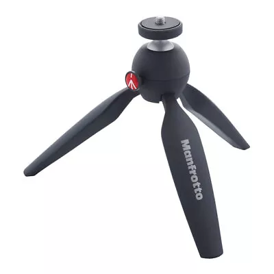 Manfrotto PIXI Mini Tripod For Compact System Cameras In Black Adapto/Aluminium • £33.66