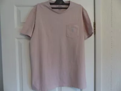 Ralph Lauren Pink T-shirt Mens Medium Stretch Cotton Used In Good Condition • £6