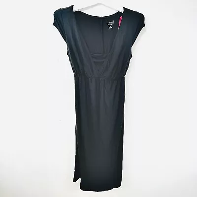 Isabel Maternity Short Sleeve Cross Front Nursing Maternity Dress Black Size XS • $6.99