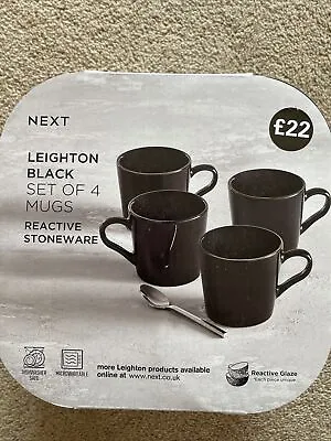 £12.99 • Buy New Next  Set Of 4 Leighton Reactive Glaze Mugs/home Office Tea Coffee