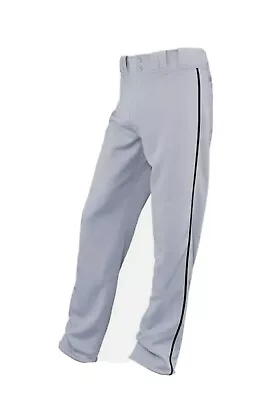 Easton Quantum Plus Adult Baseball Pants GRY W/ BLK Piping & ADJ Inseam XXL NWT • $19.95