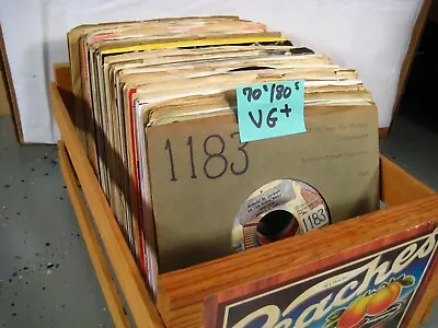 Vinyl Record Jukebox VG+ 45 Rpm 70s/80s You Select Top 40 Hits Cleaned & Plays • $5.99