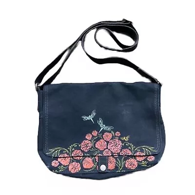 Messenger Bag Dock 5 Firefly Flowers Dock 5 Navy Sholder Purse • $38.88