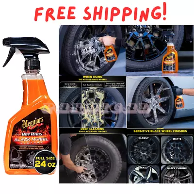 Meguiar's Hot Rims Black Wheel Cleaner - Powerful Formula To Easily Remove Stubb • $10.79