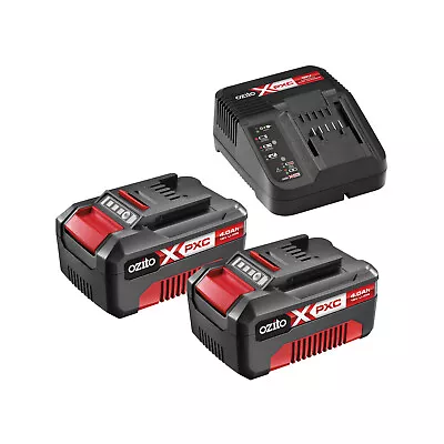 Ozito PXC 18V 2 X 4.0Ah Battery + Charger Pack Power Tool Equipment Batteries • $204.52