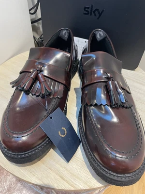 £80 • Buy Men’s Fred Perry Oxblood Tassel Loafers Size 7 - BNWT