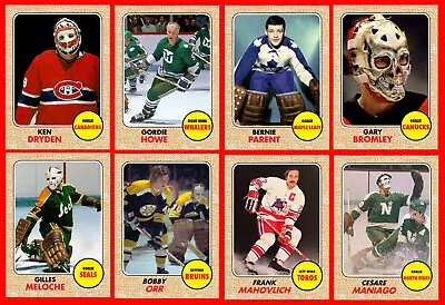 RETRO 1960s 1970s 1980s Quality CUSTOM MADE NHL Hockey Cards 85 Different U-PICK • $1.88