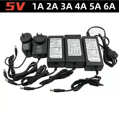 240V TO DC 5V 1/2/3/4/5/6A Power Supply Adapter Transformer For LED Strip Light • $13.89