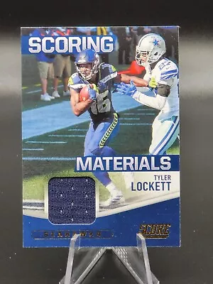 2021 Panini Score Football Tyler Lockett Sm13 Scoring Materials Jersey Seahawks • $5.11