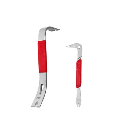 Milwaukee 12-inch Pry Bar And 9-inch Finish Nail Puller Set (2 Piece) 48-22-9034 • $14.99