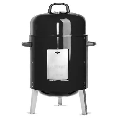 Masterbuilt MB25060616 Charcoal/Wood Bullet Smoker 31.5 H X 21.6 W X 19.13 D In. • $99.86