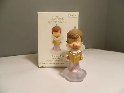 Hallmark Keepsake Ornament Sterling Rose Marys Angels 25th In Series 2012 • $6.99