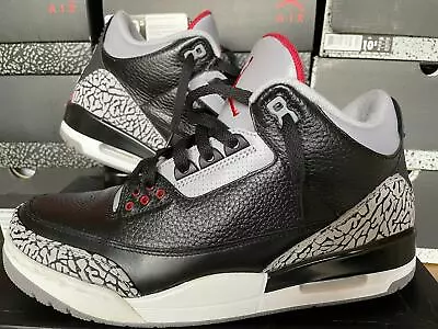 Nike Jordan 3 Retro Black Cement OG 2008 US 10.5 Like New With Box • $500