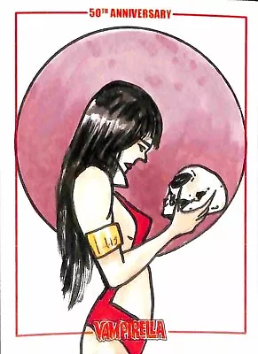 Vampirella 50th Anniversary Sketch Card By Matt Buttich  Sale A1 • $25