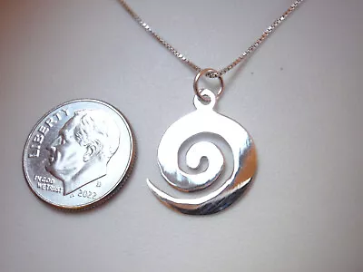 Small Spiral Pendant 925 Sterling Silver Corona Sun Jewelry • $12.49