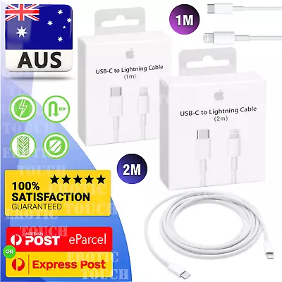 GENUINE Apple USB-C PD Fast Charger Lightning Cable For IPhone 13 12 11 Pro Max • $21.75