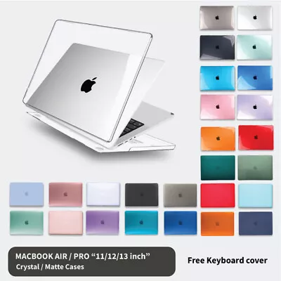 $16.69 • Buy Apple MacBook Hard Case + Keyboard Cover Air 11  12'' 13  Pro 13  15.4  16  Inch