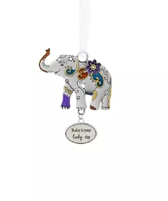 Ganz Car Charm/Ornament Colorful ELEPHANT  Today Is Your Lucky Day  • $7.95