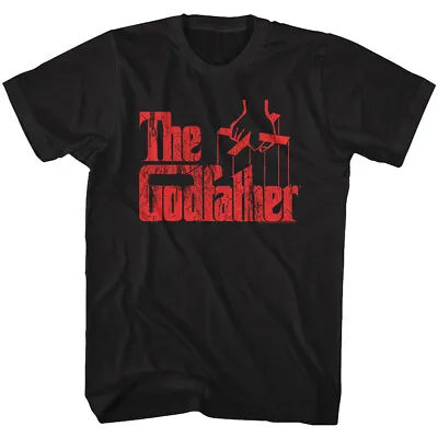 The Godfather Red Distressed Movie Logo Marlon Brando Don Corleone Men's T Shirt • $23.50
