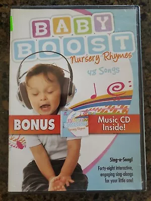 Baby Boost Nursery Rhymes DVD WIth Bonus Music CD Sing-a-Song • $12.99