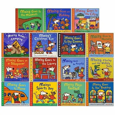 Maisy Mouse First Experience 15 Books Pack Collection Set By Lucy Cousins PB NEW • £22.23