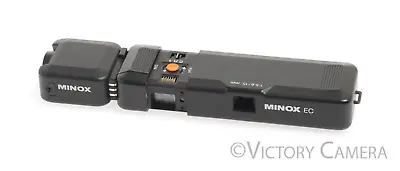 Minox EC Black Subminiature Spy Camera W/ Manual & Flash Adapter -Clean In Case- • $80.25