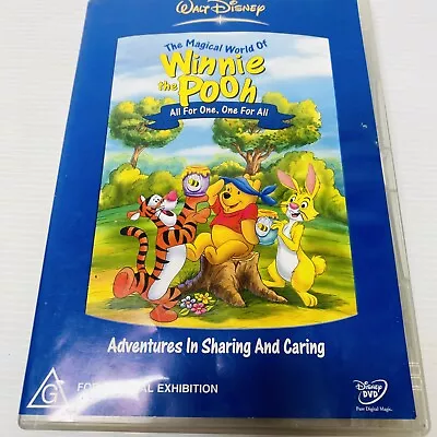 The Magical World Of Winnie The Pooh - ALL FOR ON ONE FOR ALL  DVD 2003 Disney • £6.86