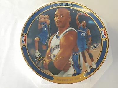 Michael Jordan MJ Returns Wizards Plate Bradford Exchange Upper Deck • $24.99