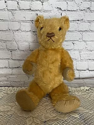 Vintage/Antique Brown/Gold Mohair Teddy Bear 17”Fully Jointed (See Video) • $99