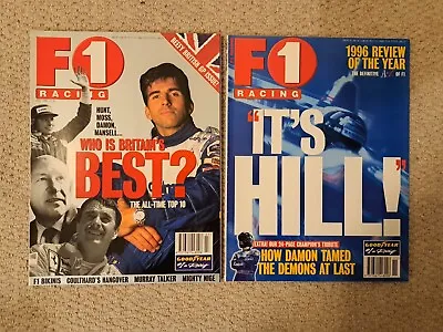 X2 F1 Racing Magazines Featuring Damon Hill From 1996 • £1.50