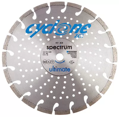 £48.35 • Buy Spectrum ZCX Diamond Blade Ultimate Cyclone Concrete Civils OX Tools All Sizes