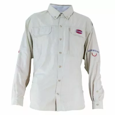 $56.99 • Buy Penn Long Sleeve Performance Fishing Shirt 2XL Mens Oatmeal Poly LSVPENSDOAT2XL