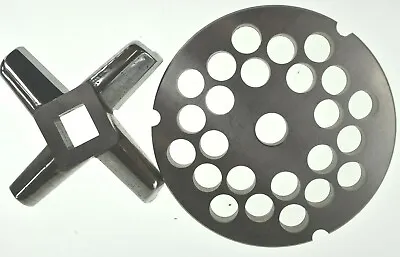 #32 X 1/2  STAINLESS Meat Grinder Plate & Heavy Duty Knife For Hobart Biro • $69.75