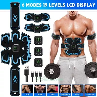 EMS Abdominal Muscle Core Toning Trainer Stimulator Flex Toner Tactical Exercise • $22.09