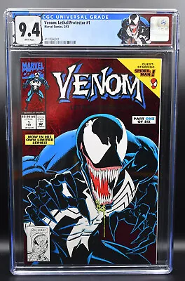 Venom Lethal Protector #1   CGC 9.4 - Custom Label - 1st Venom Solo Title • $74.99