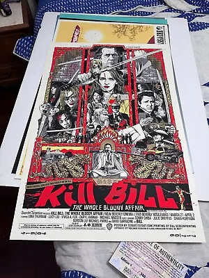 Mondo Tyler Stout Kill Bill Whole Bloody Affair Screen Print Poster Tarantino • $1500