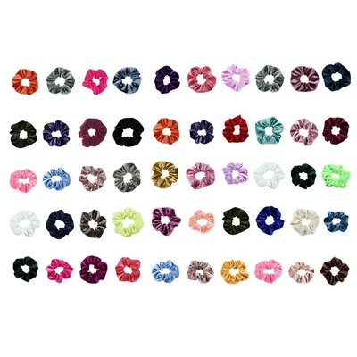 £10.07 • Buy 60's Hair Ties Rubber Bands Hair Scrunchies Velvet Hair Bands Ponytail Holder